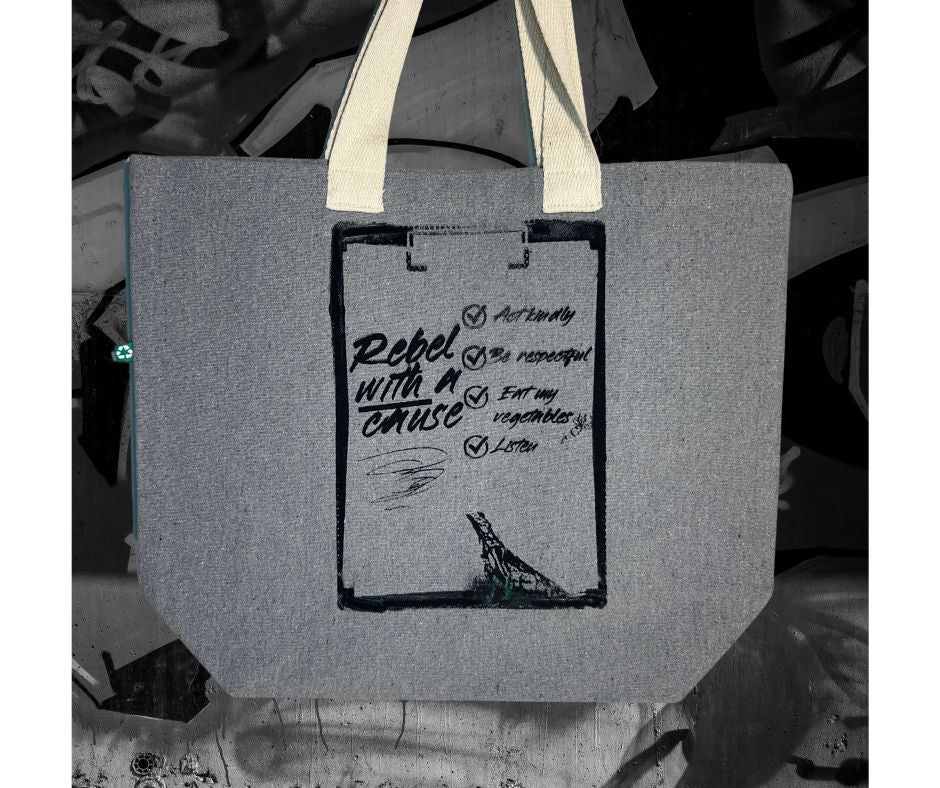 Large Totebag - Rebel with a cause/ Grand sac fourre-tout - Rebel with a cause
