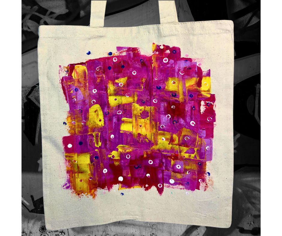 Small Totebag - Abstract 1/ Petit sac fourre-tout abstrait 1