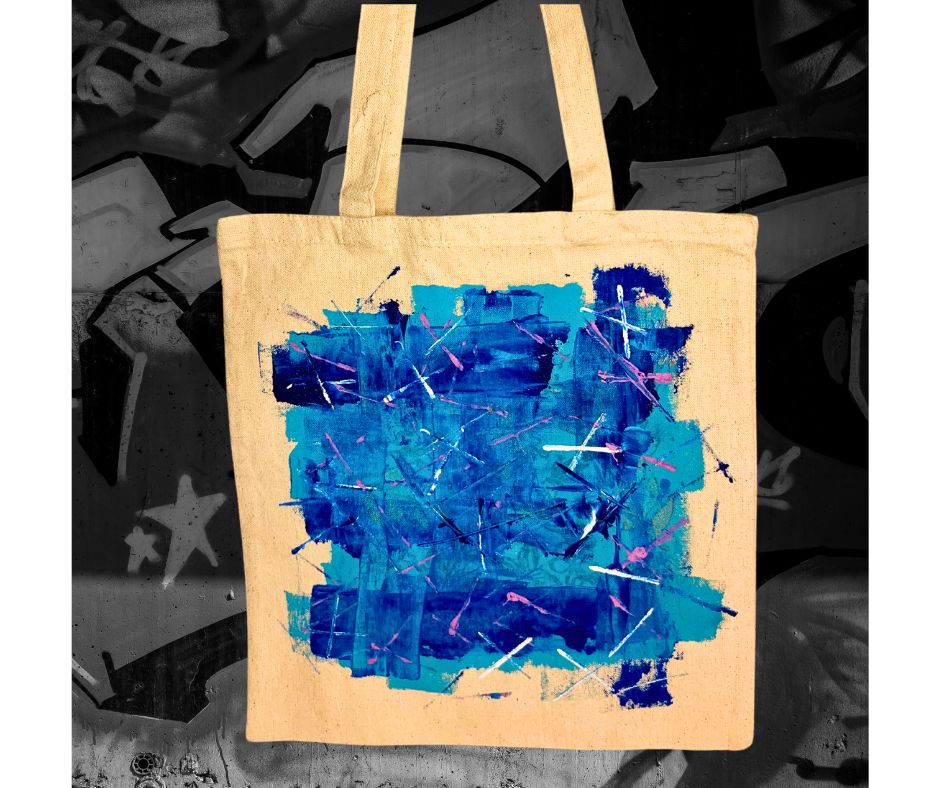 Small Totebag - Abstract 2/ Petit sac fourre-tout abstrait 2