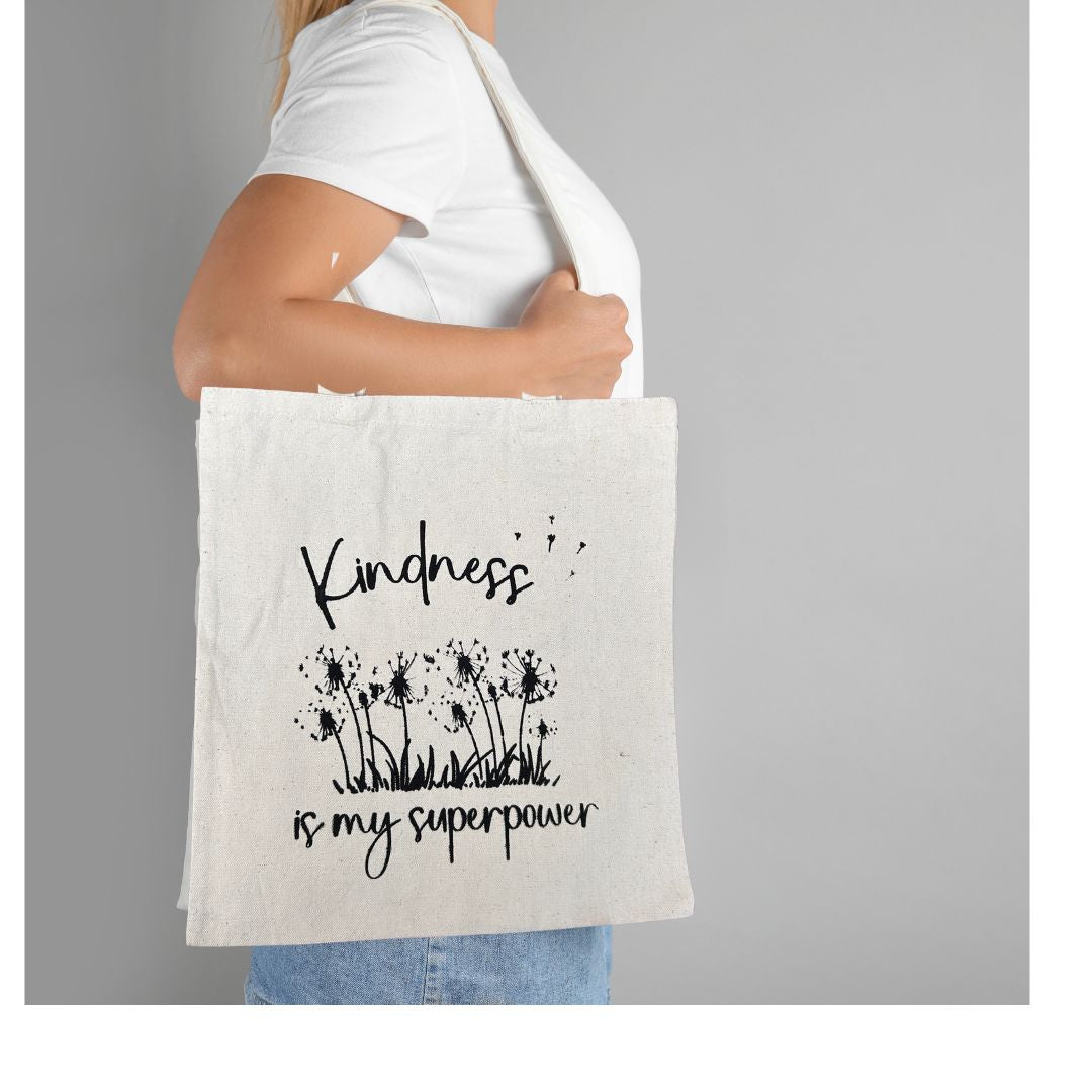 Small Totebag - kindness in my superpower/ Petit sac fourre-tout kindness is my superpower