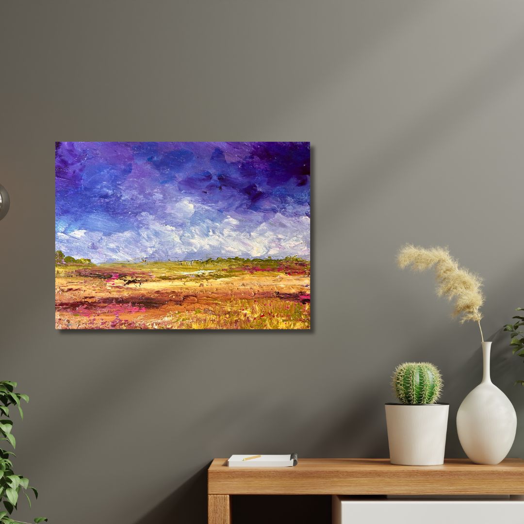 Original acrylic painting, 16 by 12 inch by Ottawa-based artist Mireille Laroche