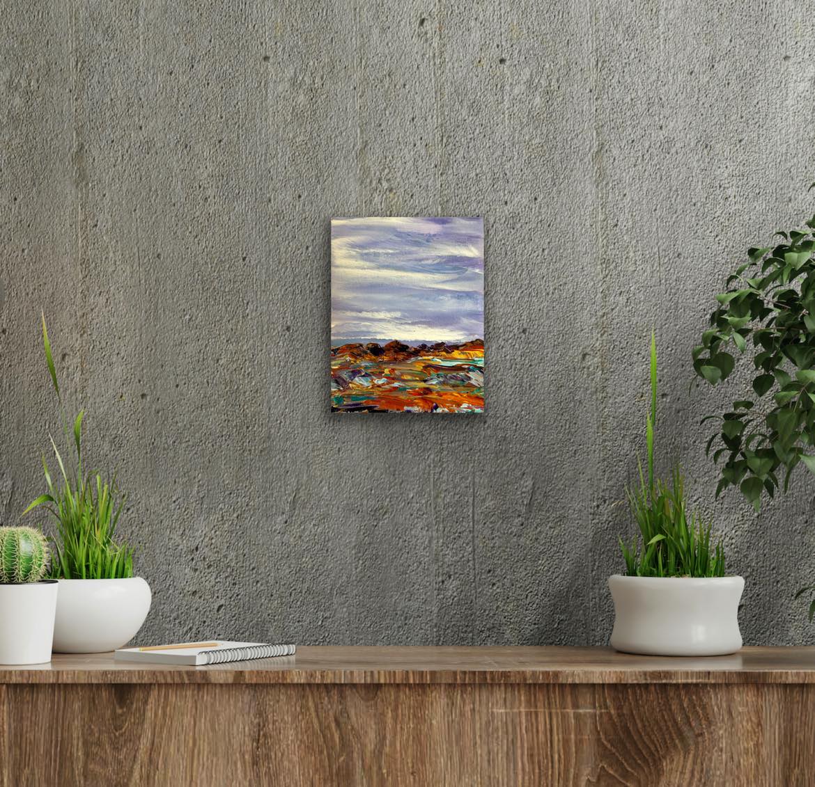 Original 8 by 10 inch acrylic painting on a 1.5 inch deep canvas by Ottawa-based artist Mireille Laroche. Free Shipping in Canada