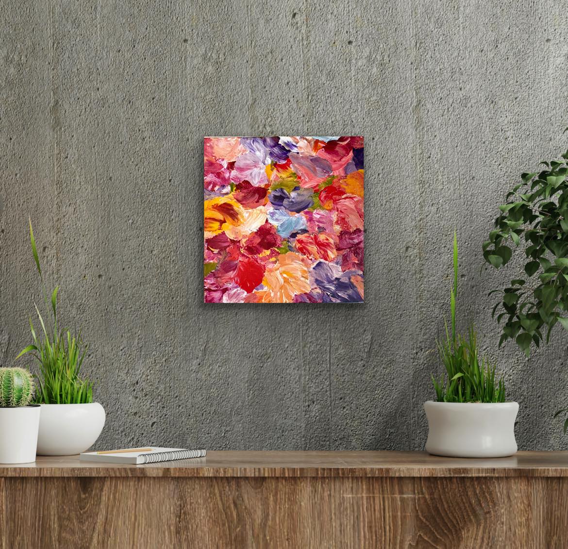riginal 12 by 12 inch acrylic painting on a 1.5 inch deep canvas by Ottawa-based artist Mireille Laroche. Free Shipping in Canada