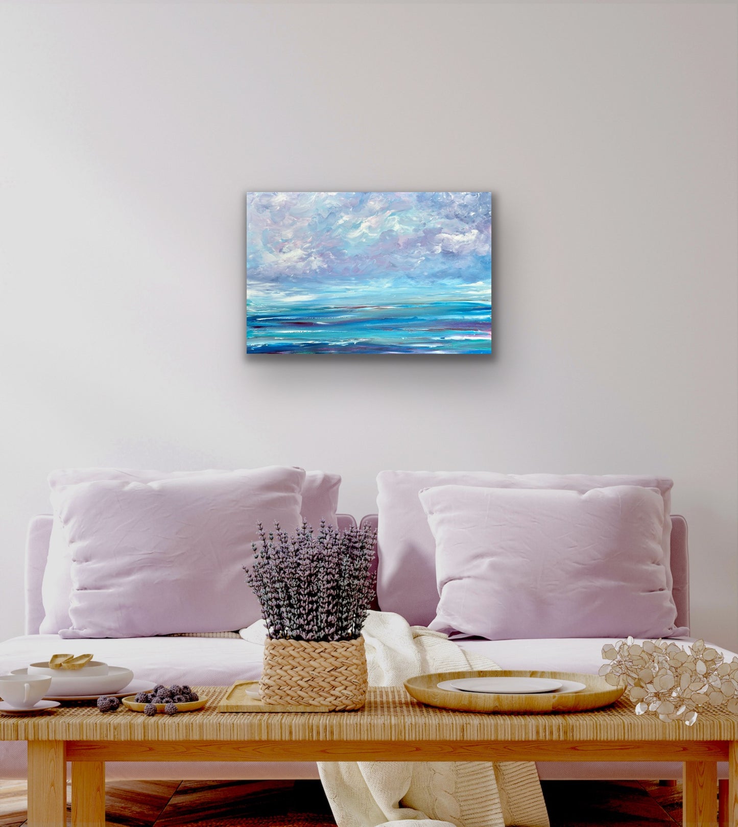 Available. Original 36 by 24 inch acrylic painting on a 1.5 inch deep canvas by Ottawa-based artist Mireille Laroche.