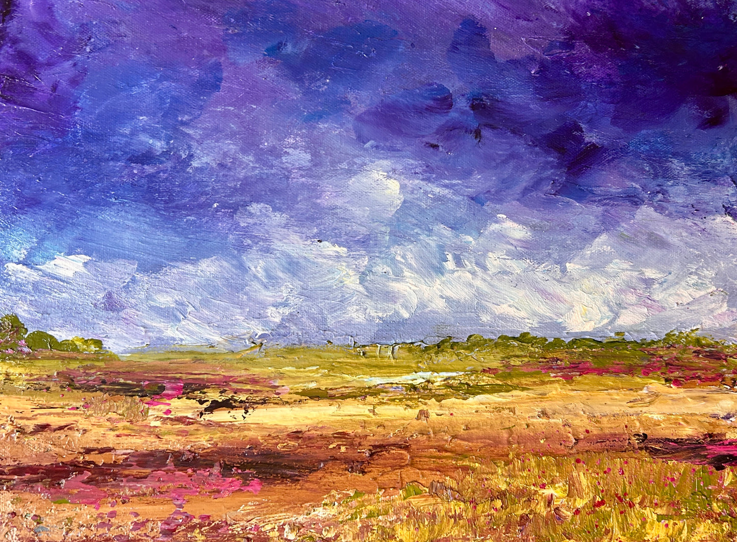 Original acrylic painting, 16 by 12 inch by Ottawa-based artist Mireille Laroche