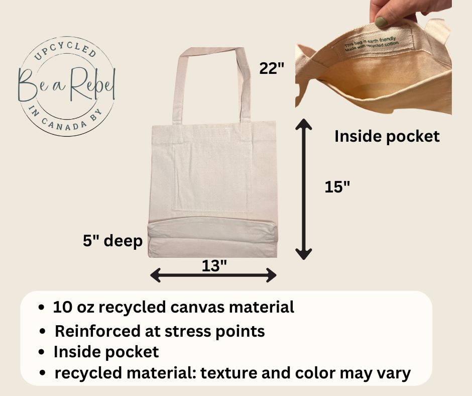 Measurement of the bag and additional information