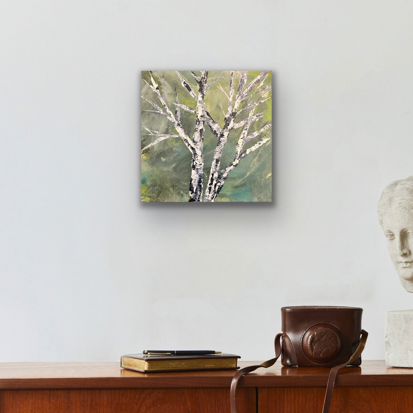 The Mighty. Original 12 by 12 acrylic painting by Ottawa-based artist Mireille Laroche