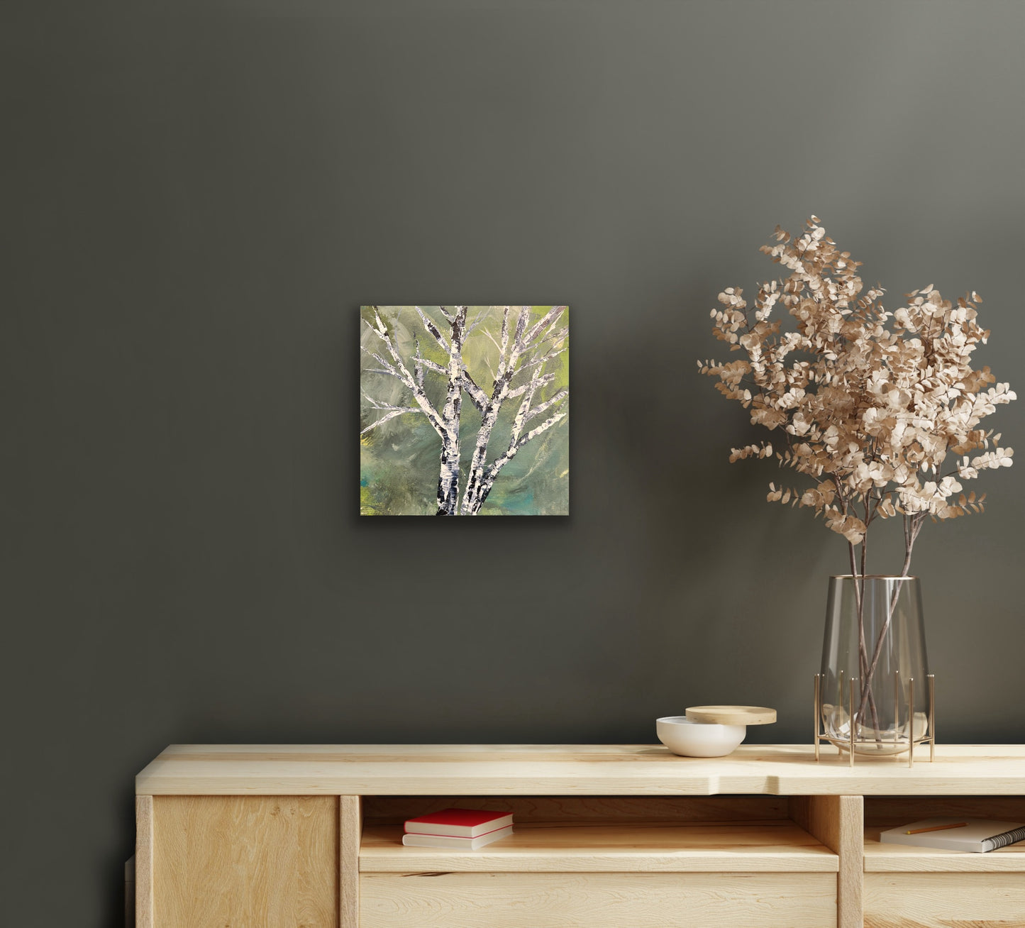 The Mighty. Original 12 by 12 acrylic painting by Ottawa-based artist Mireille Laroche