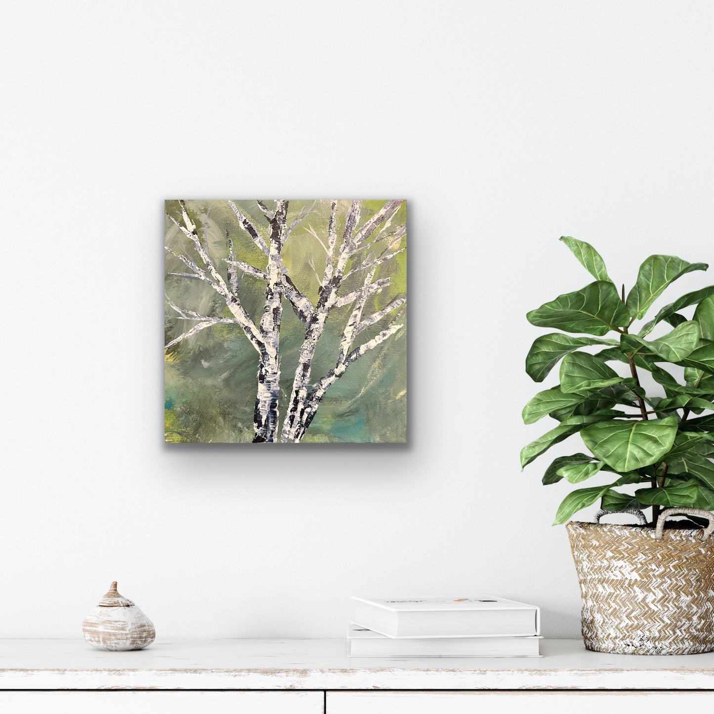 The Mighty. Original 12 by 12 acrylic painting by Ottawa-based artist Mireille Laroche