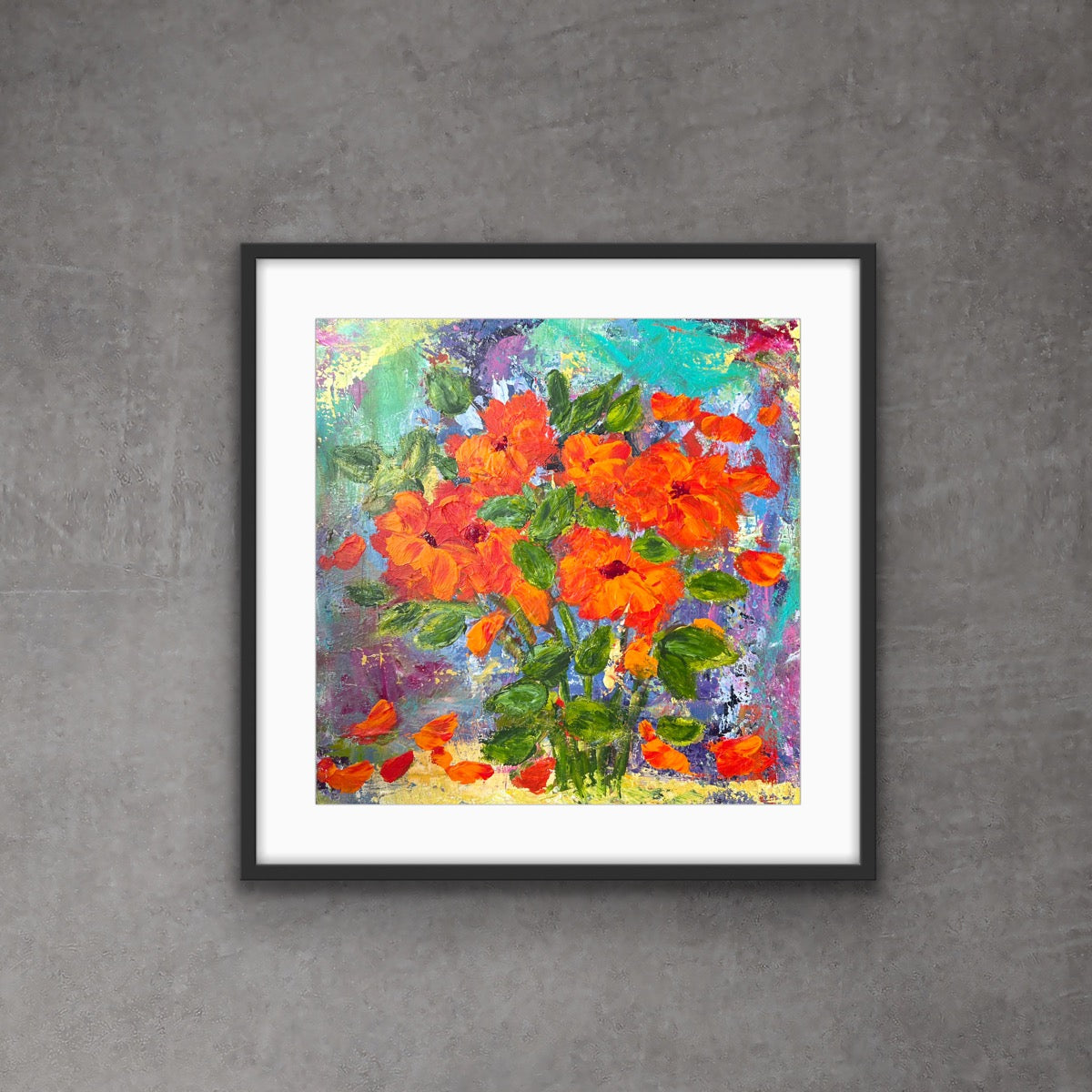 Framed Prints of Bold and Beautiful 8 by 8 (12 by 12 with frame)/ Reproductions encadrées de 8 par 8 de la toile Bold and Beautiful (12 par 12 avec le cadre)