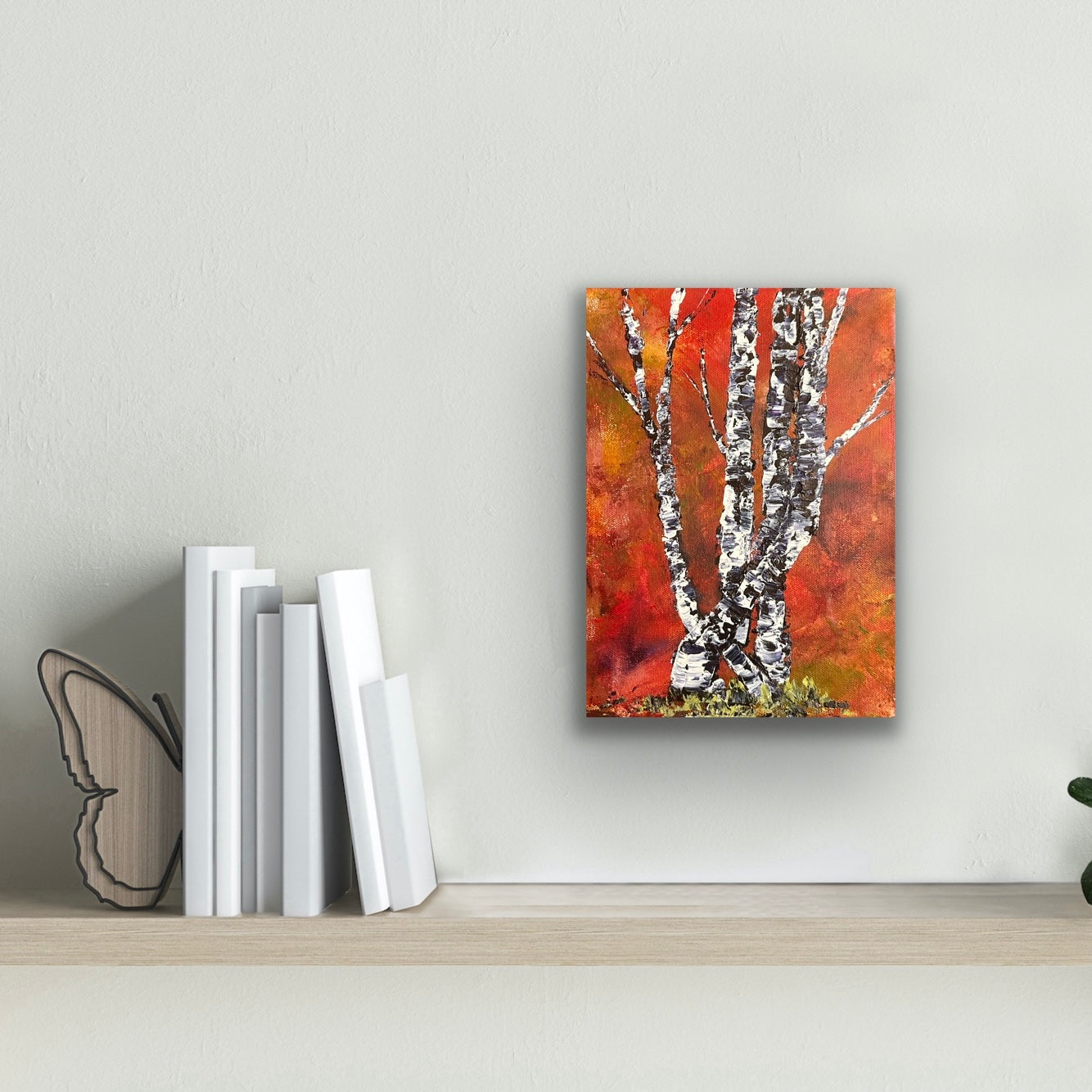 Original acrylic painting 9 by 14 inch on a 1.5 inch canvas by Ottawa-based artist Mireille Laroche