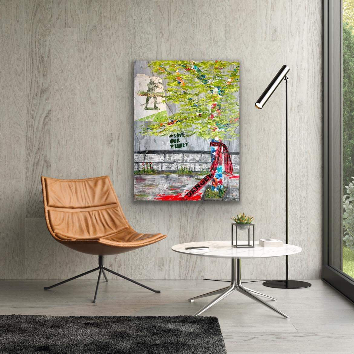 48 x 36 inches original acrylic painting on a 1.5 inch deep canvas by Ottawa-based artist Mireille Laroche. Given the size of this painting, please contact prior to purchasing (Messenger or mireille.laroche@rogers.com) to discuss delivery and shipping costs.