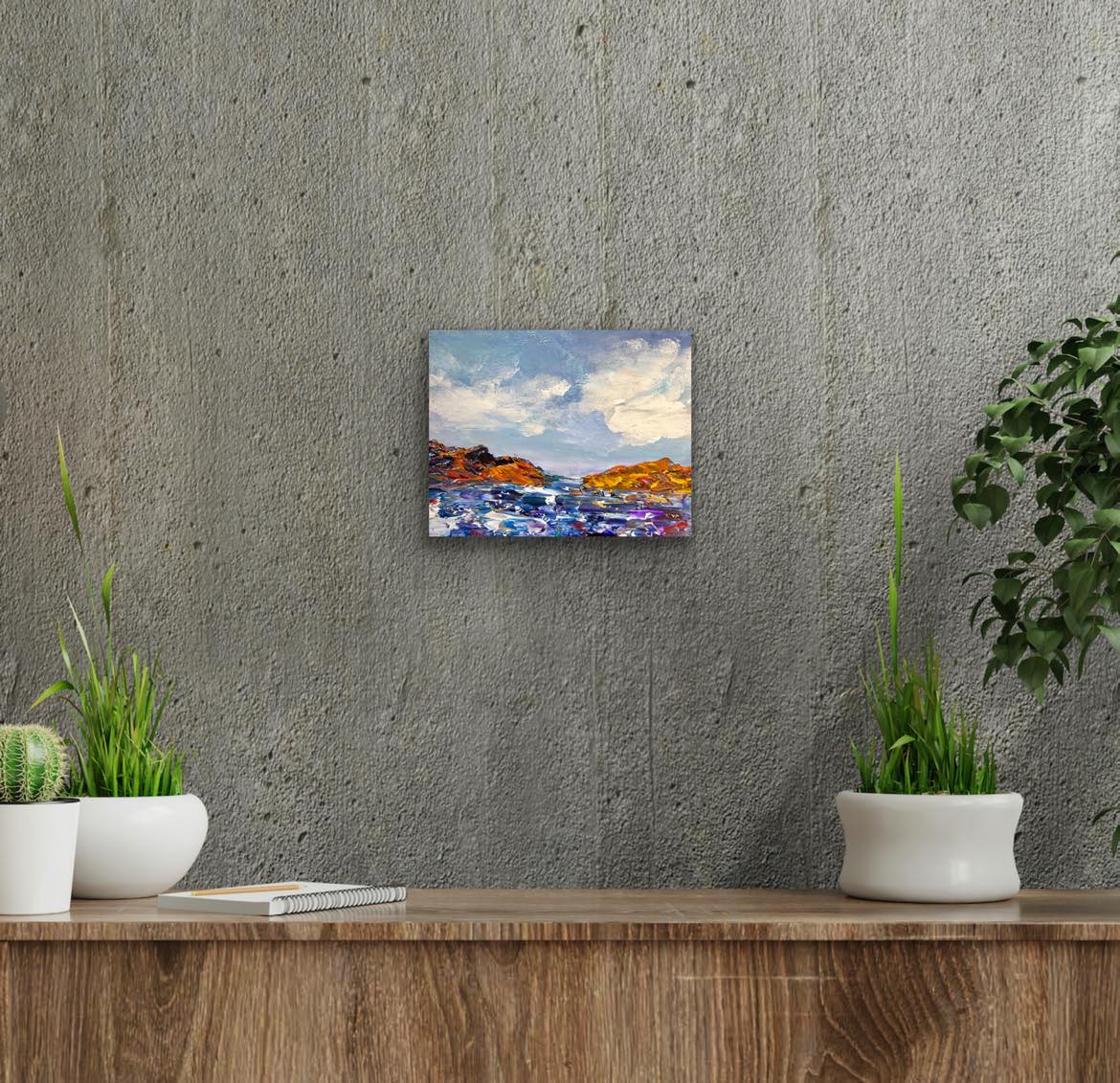 Original 10 by 8 inch acrylic painting on a 1.5 inch deep canvas by Ottawa-based artist Mireille Laroche. Free Shipping in Canada