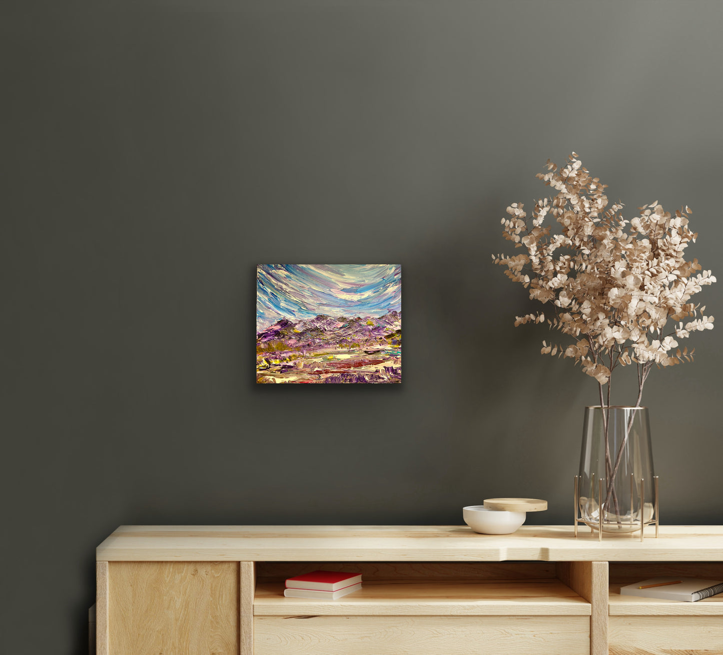 Original 12 by 10 inch acrylic painting on a 1.5 inch deep canvas by Ottawa-based artist Mireille Laroche. Free shipping in Canada.