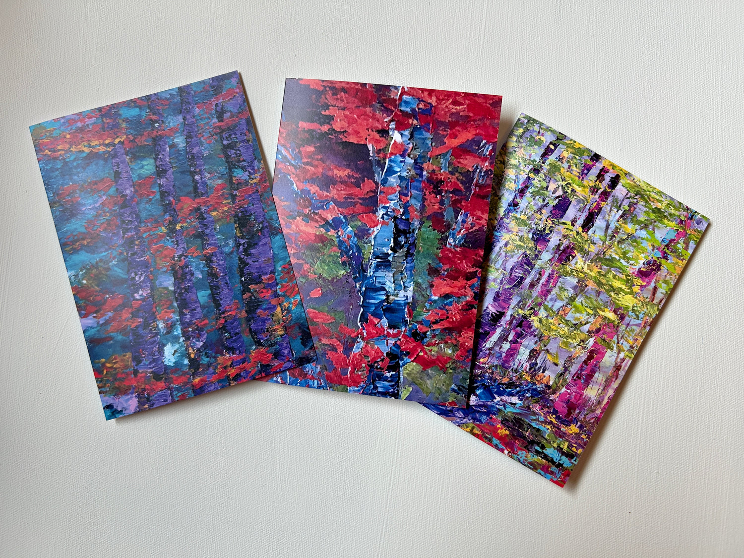 Reproductions of my art on 5 by 7 cards, for all occasions