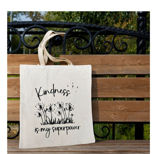 Small Totebag - kindness in my superpower/ Petit sac fourre-tout kindness is my superpower