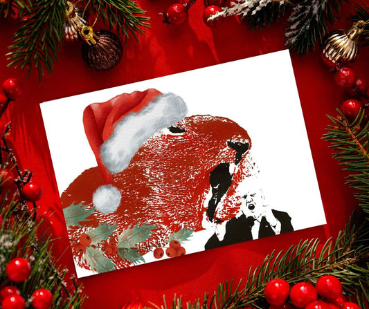 Carte de Noël 'coudes en l'air'