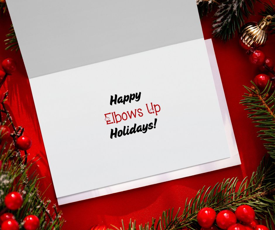 Happy  Elbows Up Holidays Card