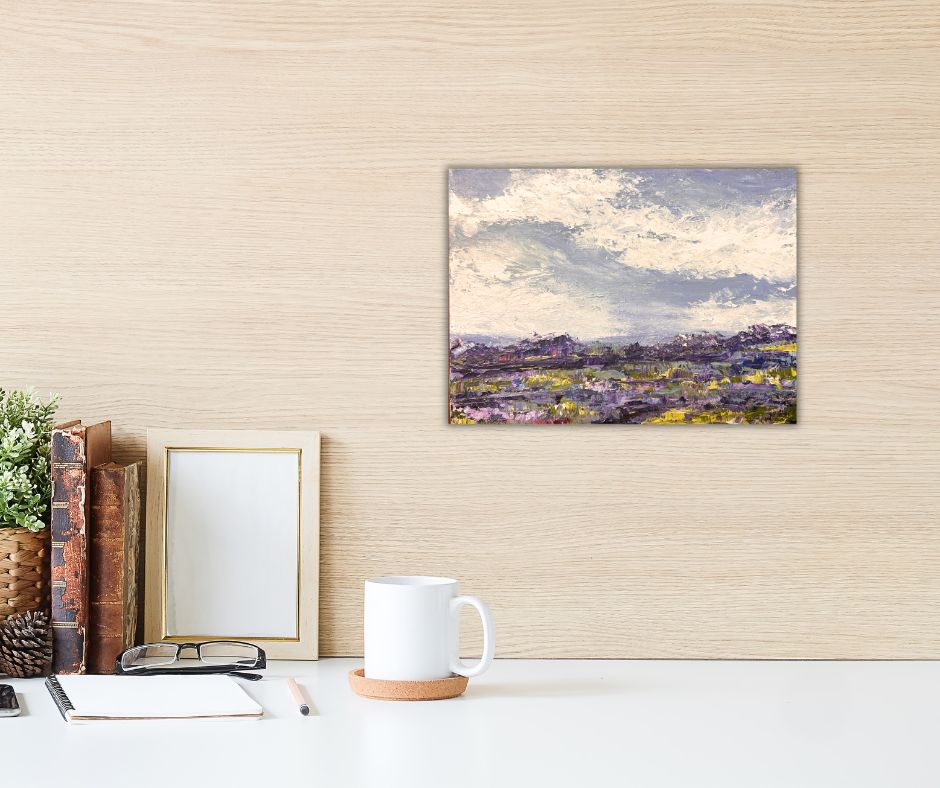 Original acrylic painting, 12 by 16 inch, by Ottawa-based artist Mireille Laroche