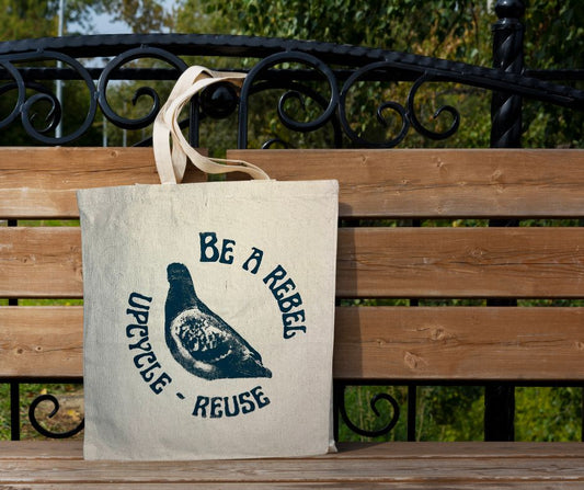 Small Totebag - pigeon/ Petit sac fourre-tout - pigeon