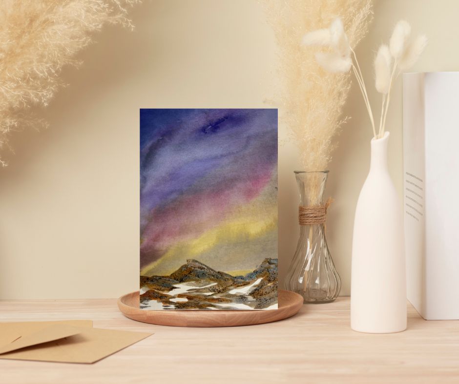 Card - Golden Sky/ Carte - Ciel doré