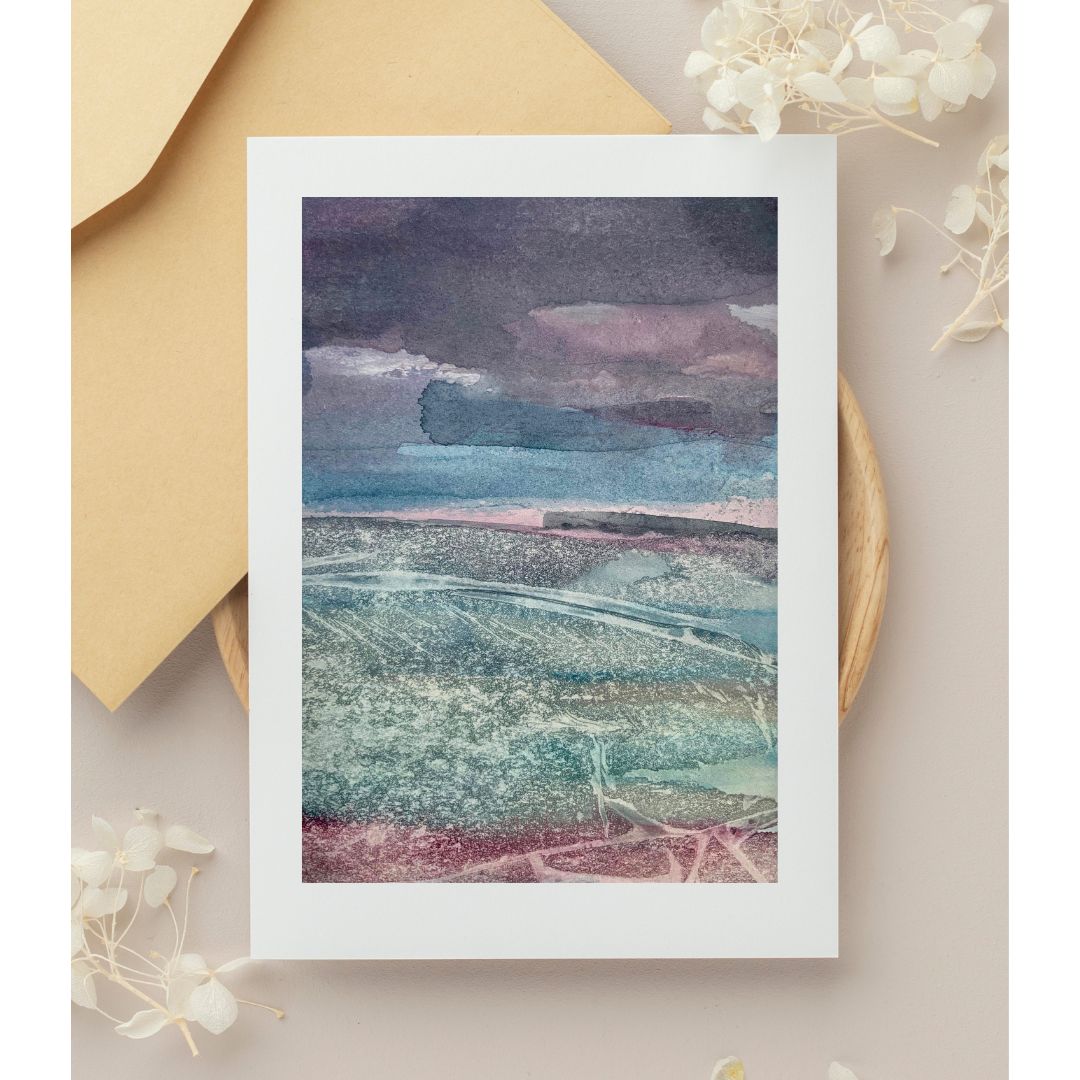 Artistic landscape blank card