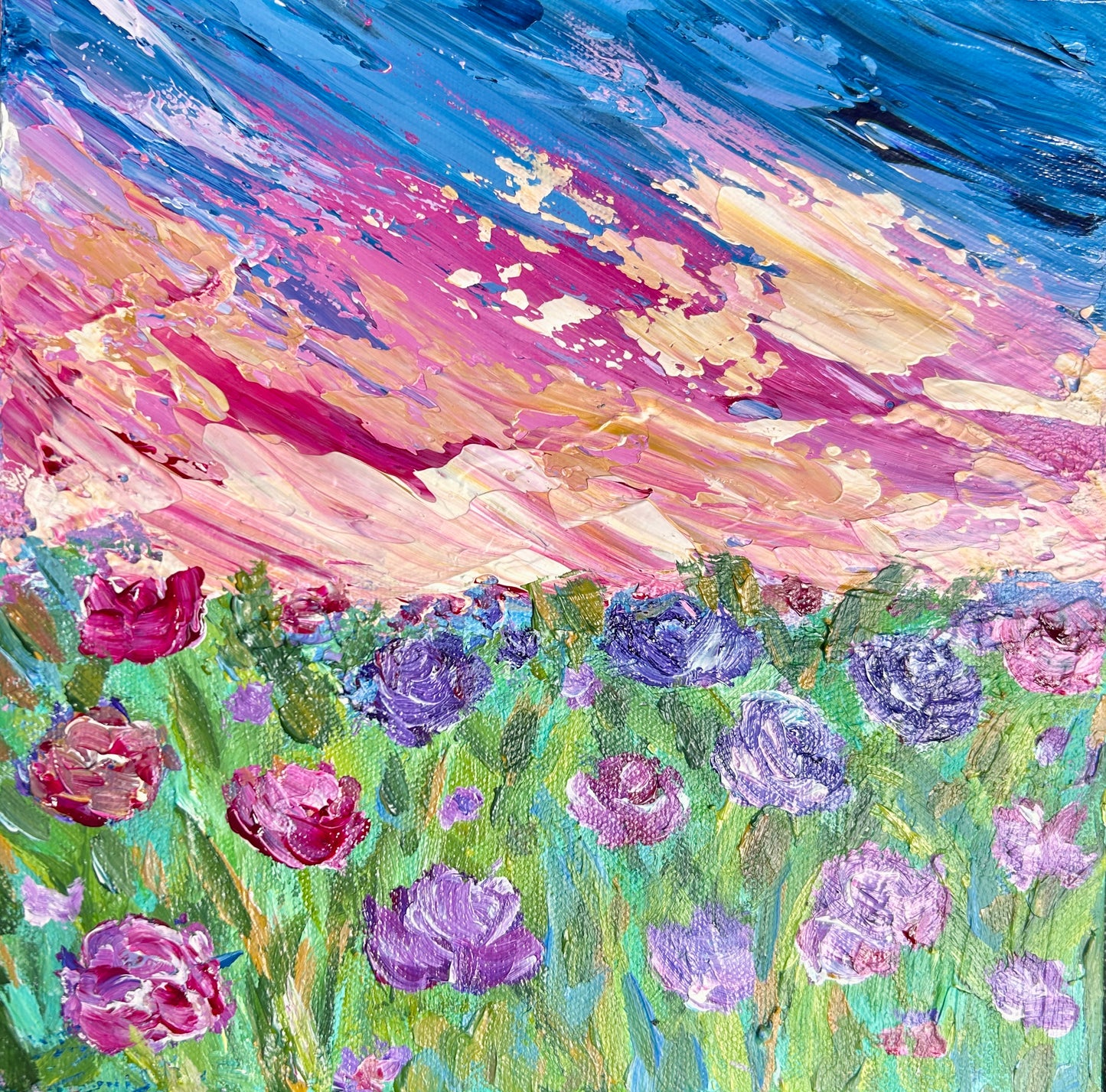 Floral painting by Ottawa artist Mireille Laroche