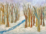 Thaw. 30 x 40 inches original acrylic painting on a 1.5 inch deep canva by Ottawa-based artist Mireille Laroche.