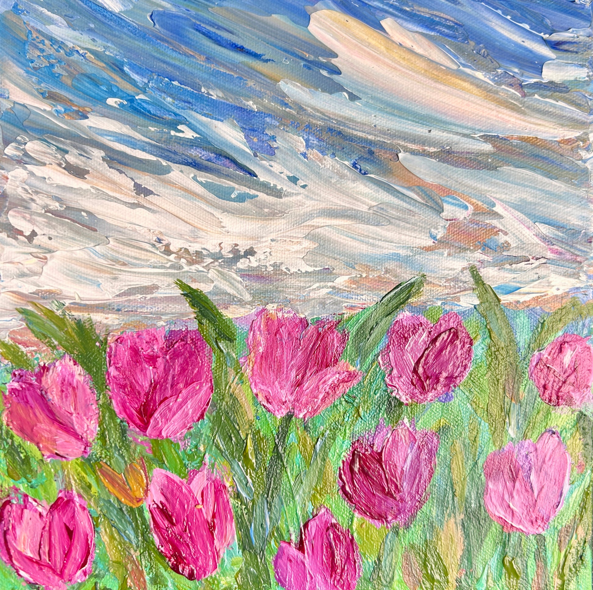 Floral painting by Ottawa artist Mireille Laroche