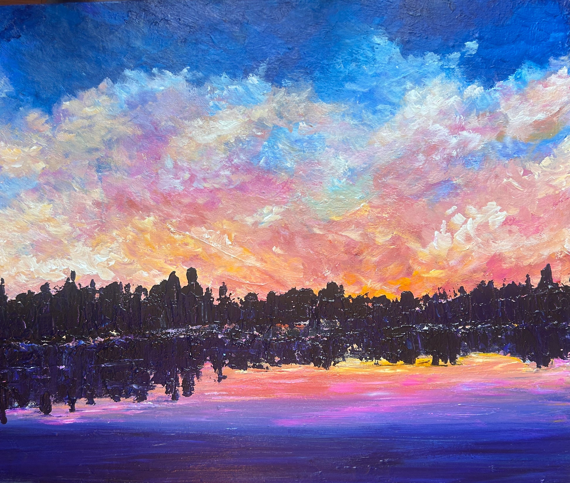 Original landscape painting by Ottawa artist Mireille Laroche 