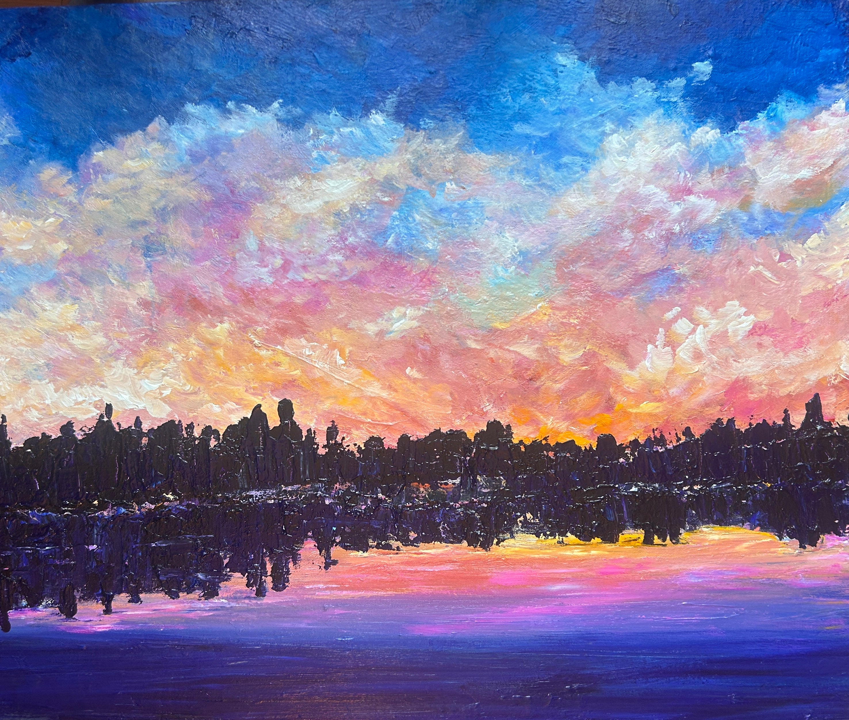 Original landscape painting by Ottawa artist Mireille Laroche 