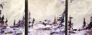 Triptych A day at the Lake/ Triptyque Une journée au lac
